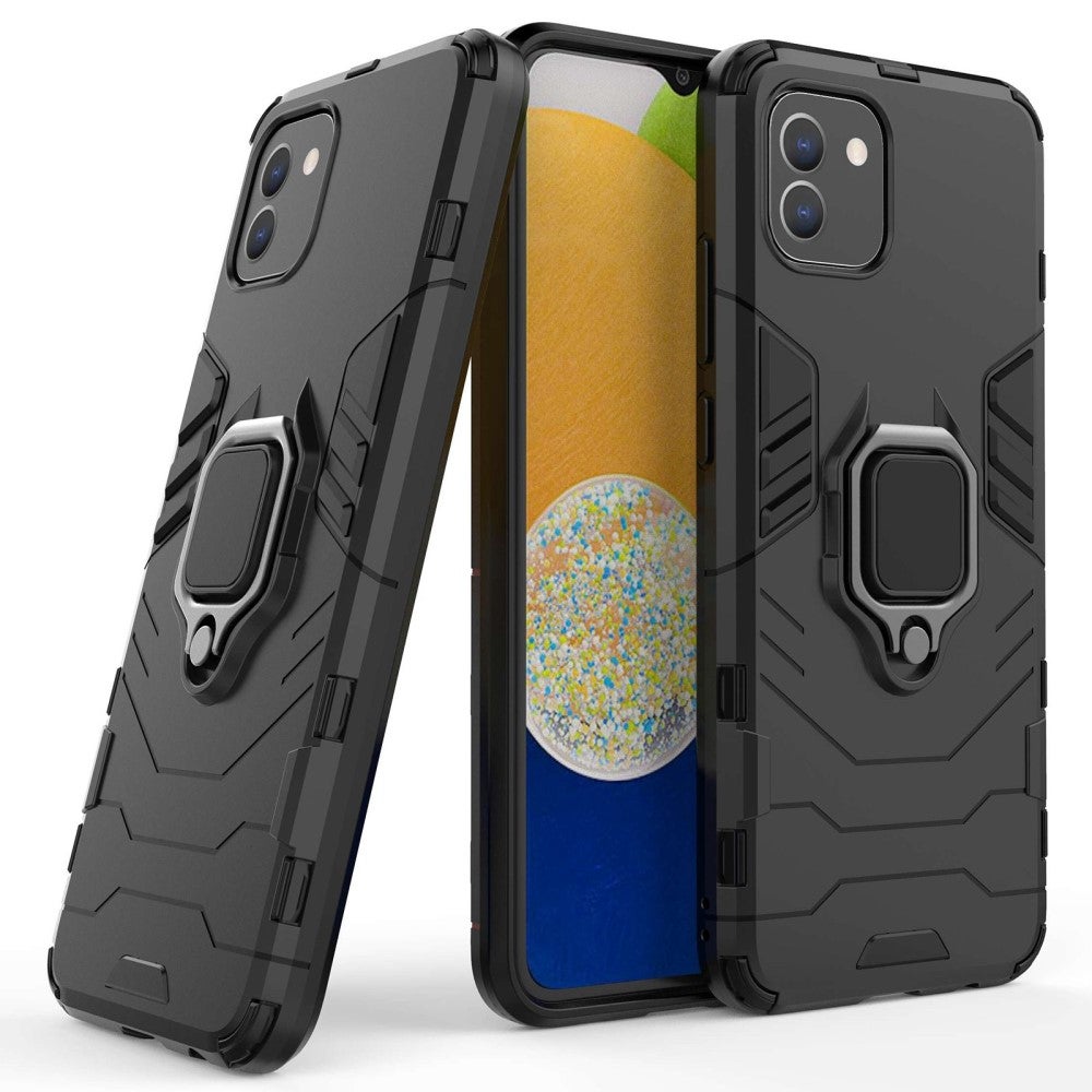 Samsung Galaxy A03 panssari suojakuori, musta