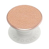 PopSockets PopGrip, Pebbled Vegan Leather Rose Gold