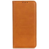 Motorola Moto G62 5G nahkainen suojakotelo, ruskea