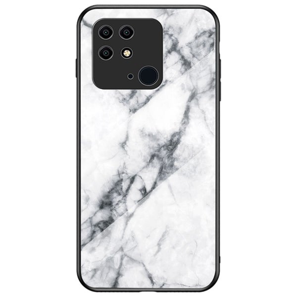 Xiaomi Redmi 10C Glass kuoret, valkoinen marmori
