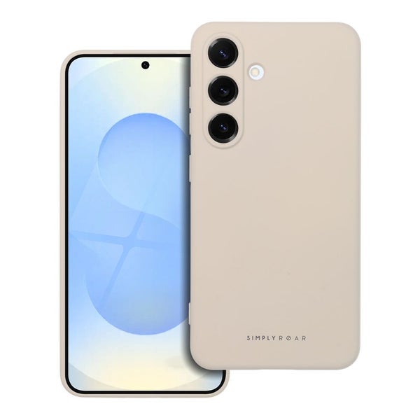 Samsung Galaxy S25 Roar silikonikuori, beige