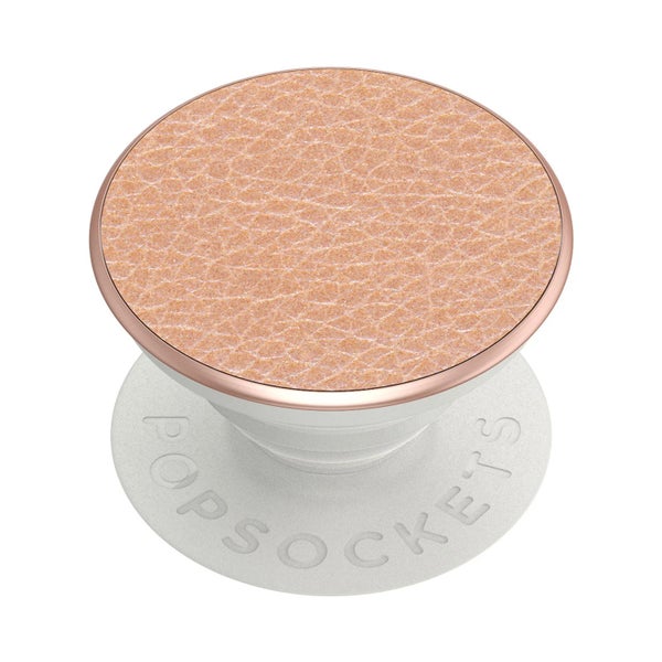 PopSockets PopGrip, Pebbled Vegan Leather Rose Gold