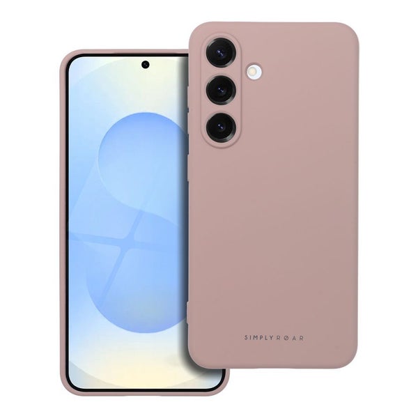 Samsung Galaxy S25 Roar silikonikuori, tumma roosa