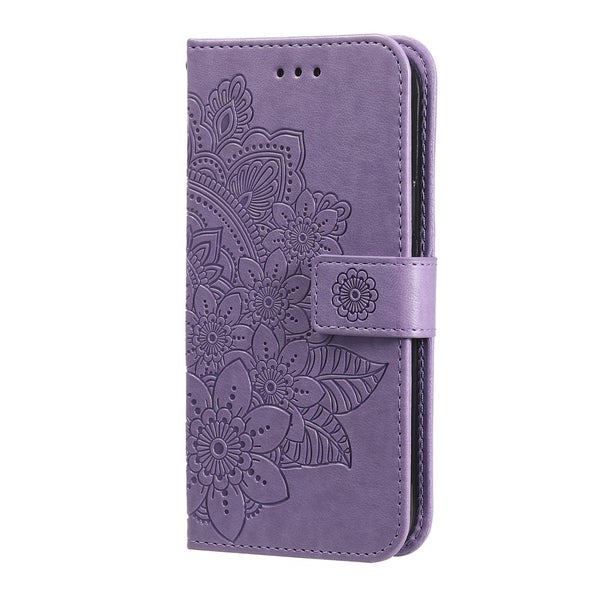 Samsung Galaxy A16/A17/A26 Mandala lompakkokotelo, violetti