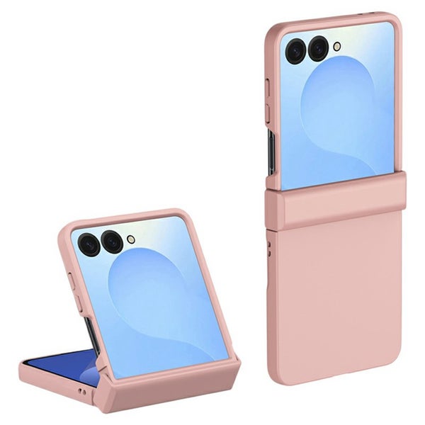 Samsung Galaxy Z Flip7 suojakuori saranasuojalla, vaaleanpunainen