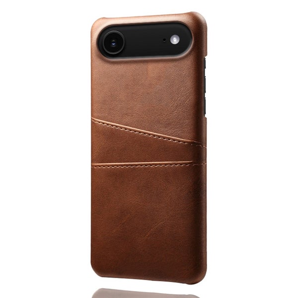 iPhone Air suojakuori korttipaikoilla, ruskea