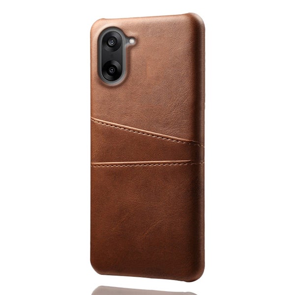 OnePlus Nord CE5 suojakuori korttipaikoilla, ruskea