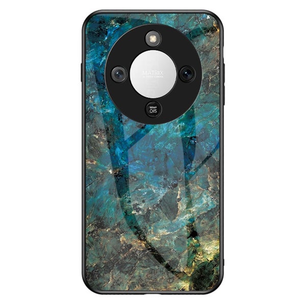 Honor Magic8 Lite 5G Glass suojakuori, vihre&auml; marmori