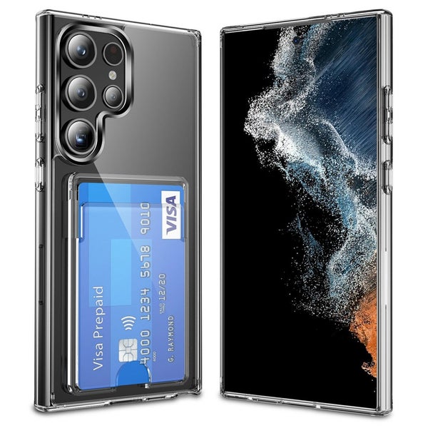 Samsung Galaxy S26 Ultra  suojakuori korttipaikalla, l&auml;pin&auml;kyv&auml;