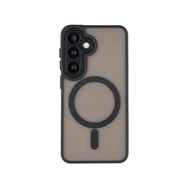 Samsung Galaxy A57 5G MagSafe Hybrid suojakuori  linssisuojalla, musta