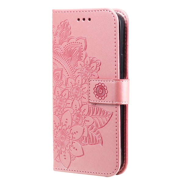 Honor 600/600 Pro 5G Mandala lompakkokotelo, ruusukulta