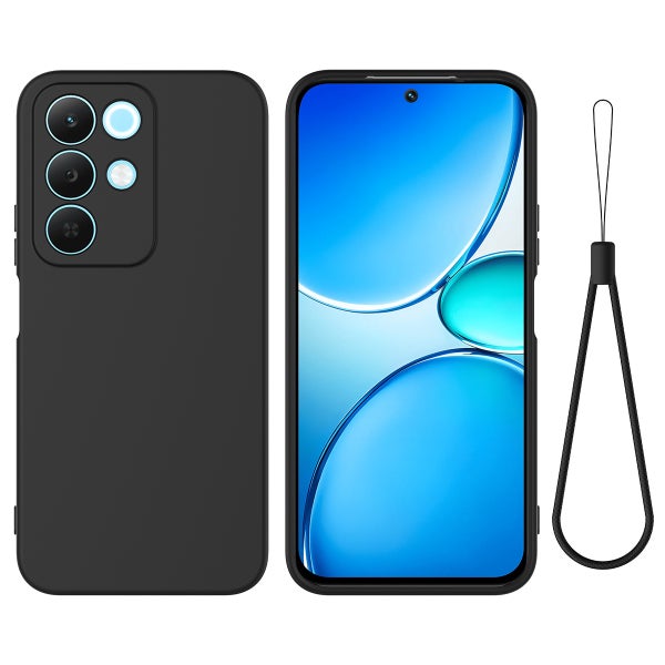Realme C100 5G silikonikuori, musta