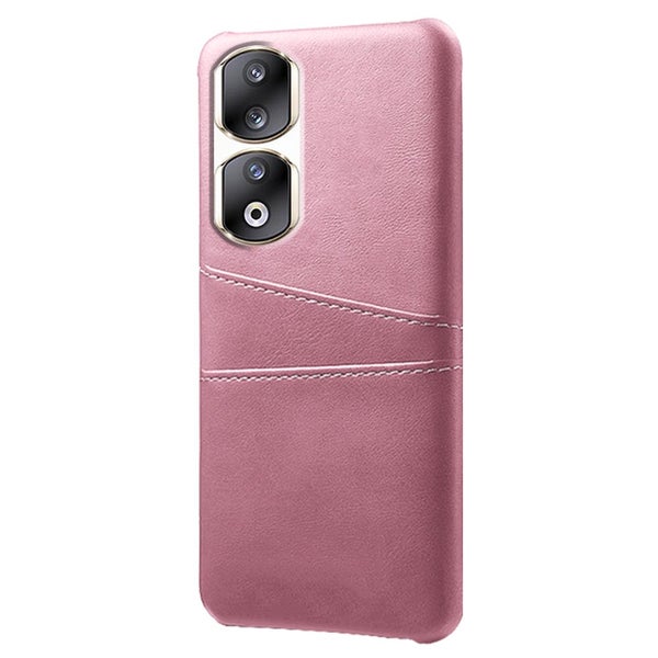 Honor 90 Pro 5G suojakuori korttipaikoilla, pinkki