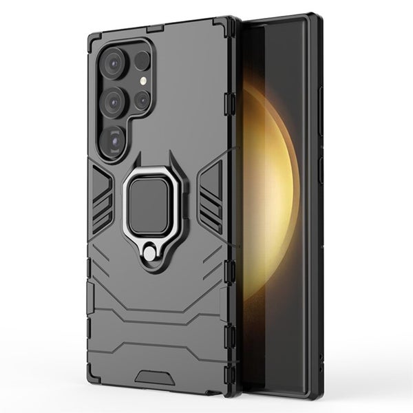 Samusng Galaxy S24 Ultra 5G suojakuori pidikkeell&auml;, musta