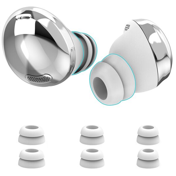 Samsung Galaxy Buds Pro vaihtopäät 3 paria S / M / L, valkoinen