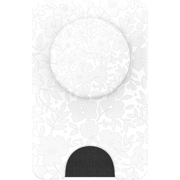 PopSockets PopWallet+ MagSafe-yhteensopiva korttikotelo, Blanc Fresh