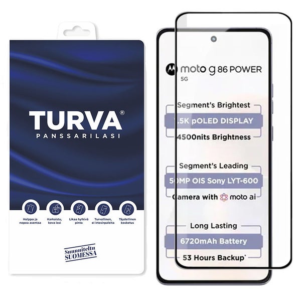 Motorola Moto G86 Power 5G Turva panssarilasi&reg; koko n&auml;yt&ouml;lle