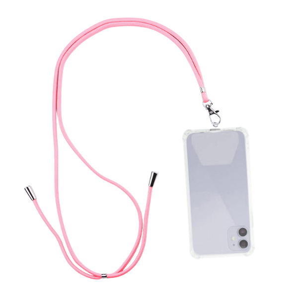 Puhelimen kaulanauha s&auml;&auml;dett&auml;v&auml;, pinkki