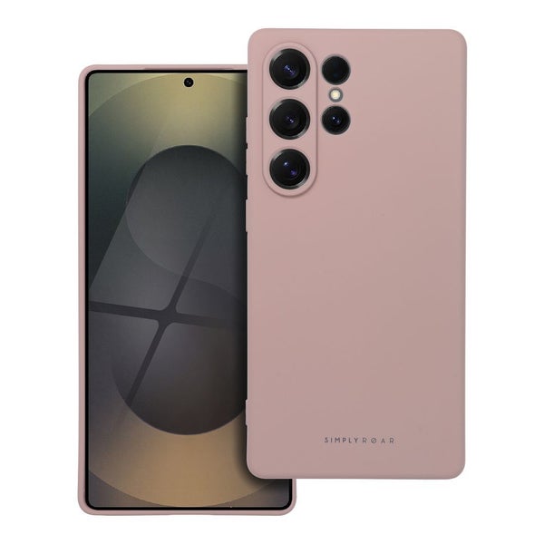 Samsung Galaxy S25 Ultra 5G Roar silikonikuori, vaaleanpunainen