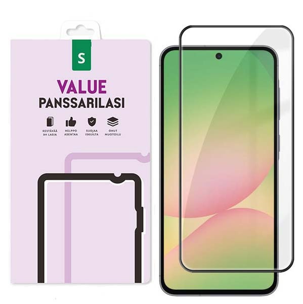 Samsung Galaxy A57 5G Value koko n&auml;yt&ouml;n panssarilasi