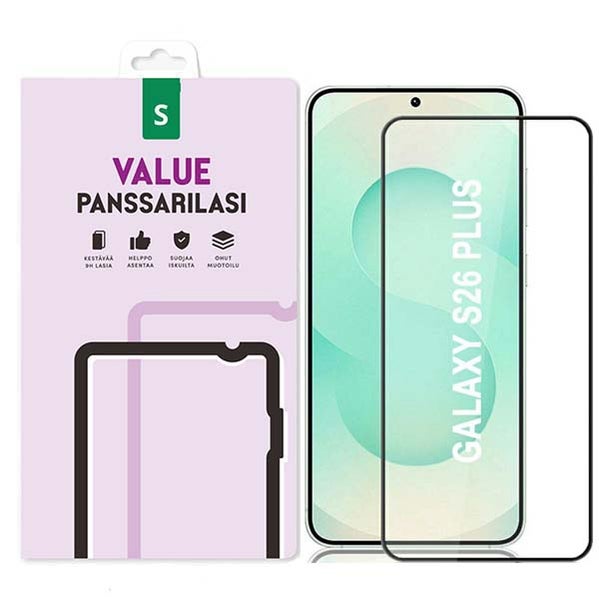 Samsung Galaxy S26+ Value koko n&auml;yt&ouml;n panssarilasi