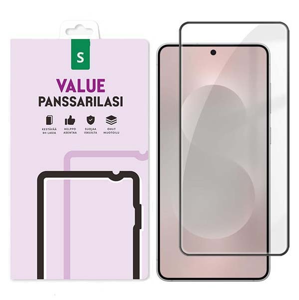 Samsung Galaxy S26 Value koko n&auml;yt&ouml;n panssarilasi