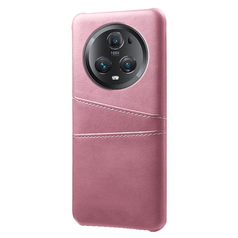 Honor Magic 5 Pro 5G suojakuori korttipaikoilla, pinkki