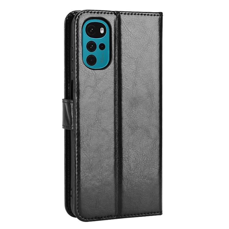 Motorola E32s / Moto G22 lompakkokotelo, musta