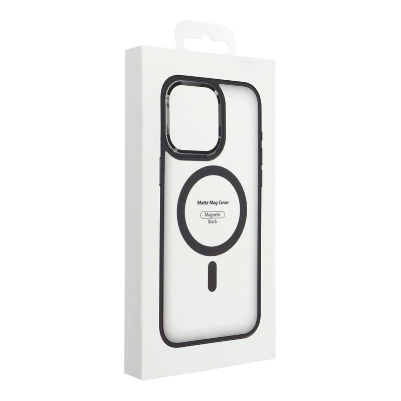 iPhone 15 Plus Matta MagSafe suojakuori, musta