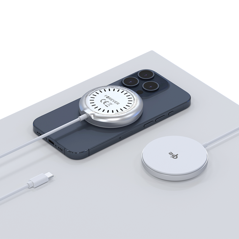 Forever Qi2 langaton laturi 15W kaapelilla 100cm