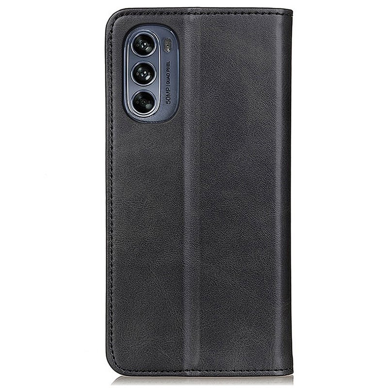 Motorola Moto G62 5G nahkainen suojakotelo, musta