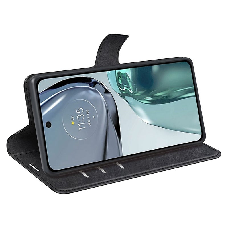 Motorola Moto G62 5G lompakkokotelo, musta