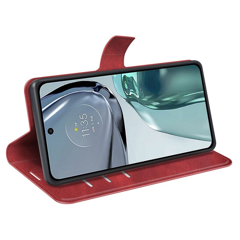 Motorola Moto G62 5G lompakkokotelo, punainen