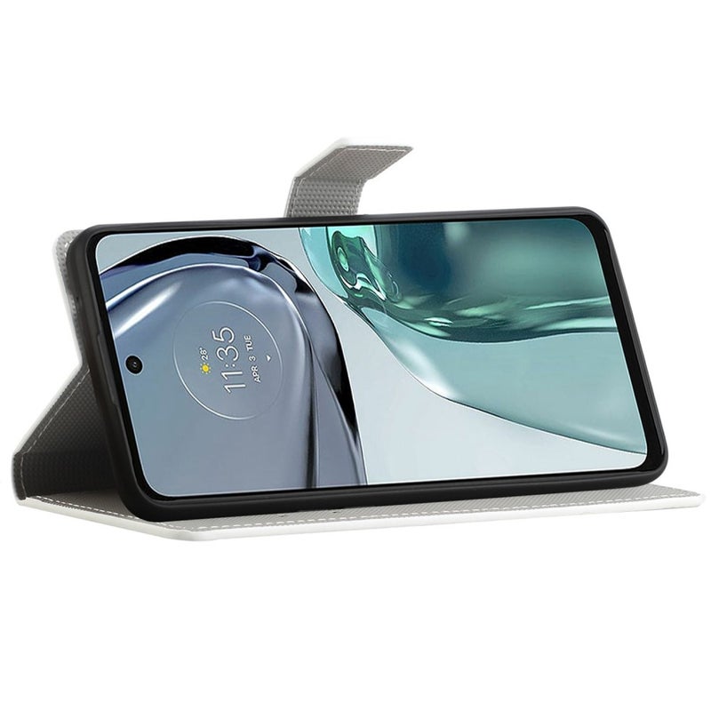 Motorola Moto G62 5G lompakkokotelo, perhonen