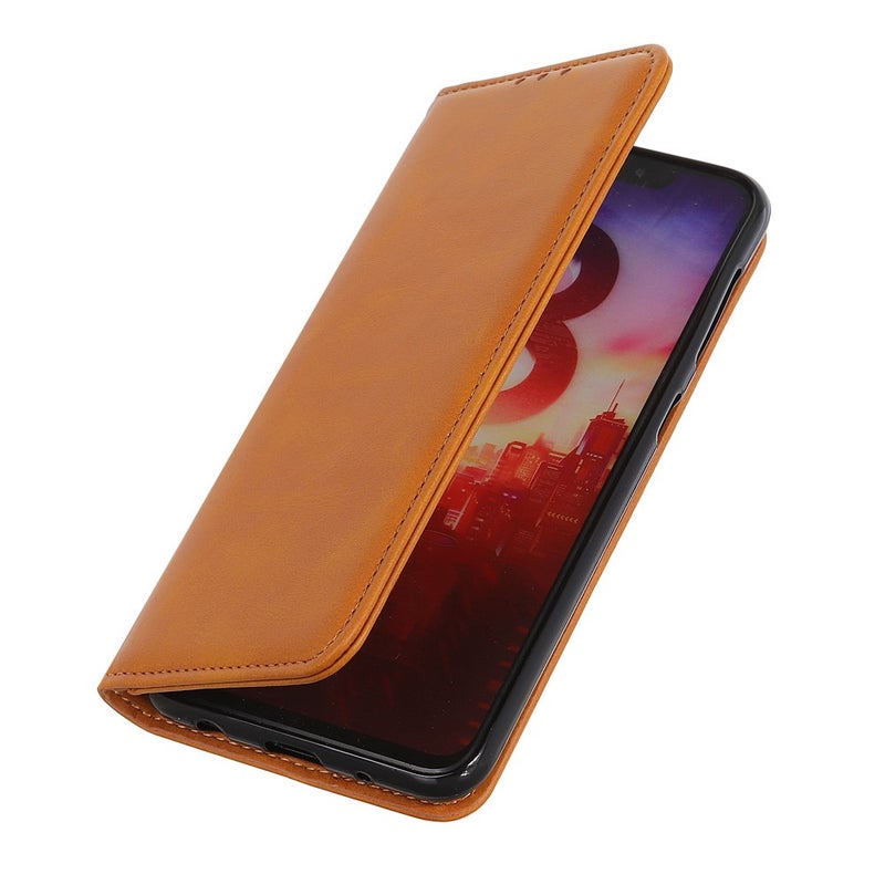 Xiaomi Redmi Note 12 5G / Poco X5 5G nahkainen suojakotelo, ruskea