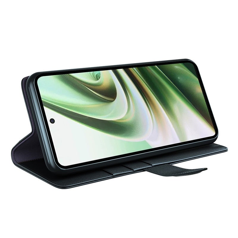 OnePlus Nord CE 3 Lite 5G nahkainen lompakkokotelo, musta