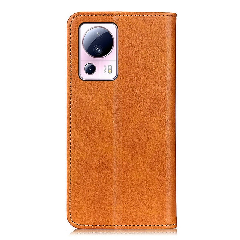 Xiaomi 13 Lite 5G nahkainen suojakotelo, ruskea