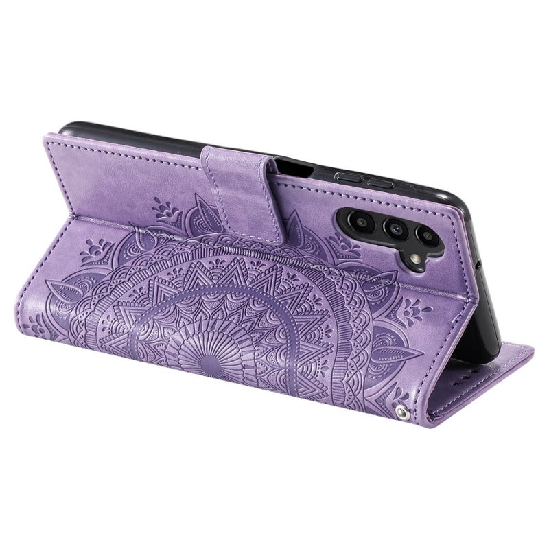 Samsung Galaxy A55 5G Mandala lompakkokotelo, violetti