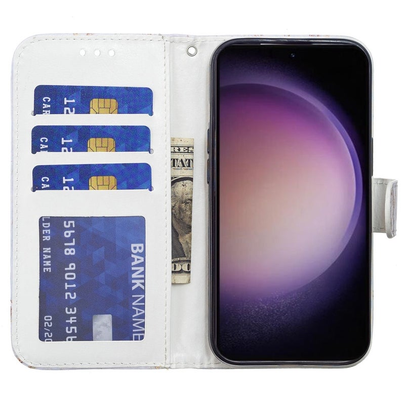 Samsung Galaxy A55 5G lompakkokotelo, marmorin palaset