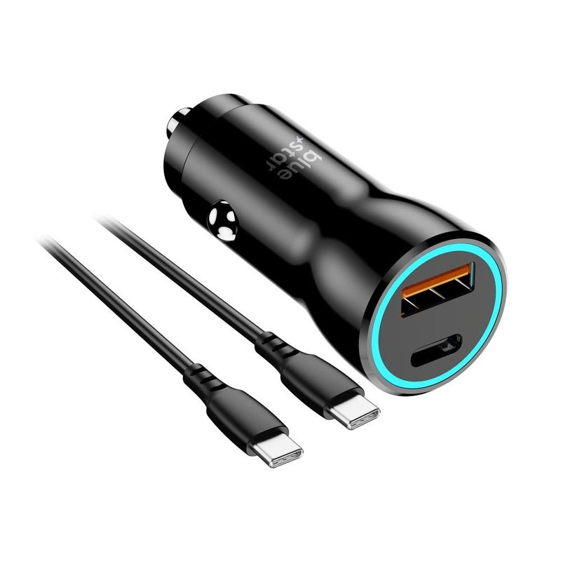 Blue Star 30W autolaturi USB-C &ndash; USB-C -kaapelilla